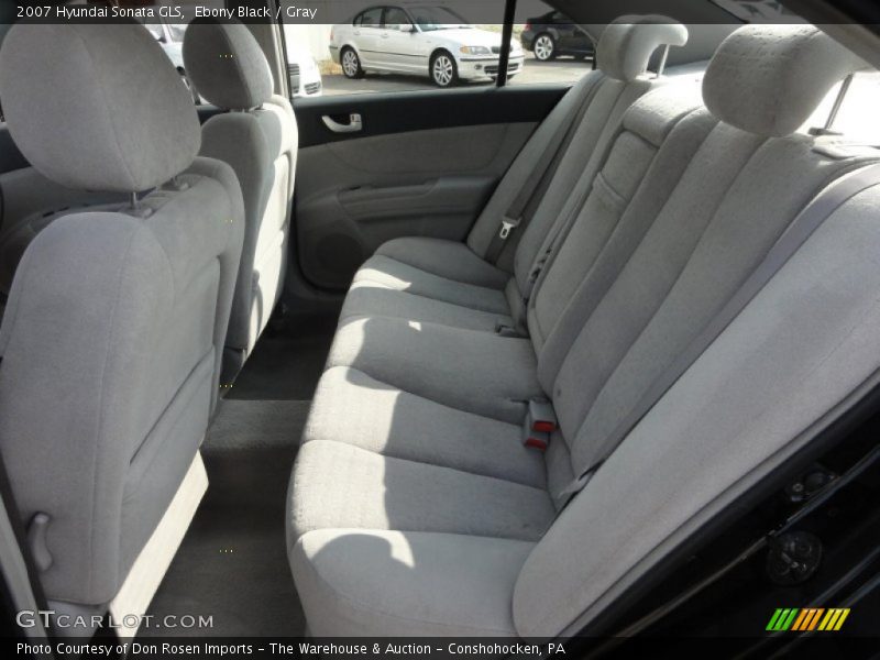 Ebony Black / Gray 2007 Hyundai Sonata GLS