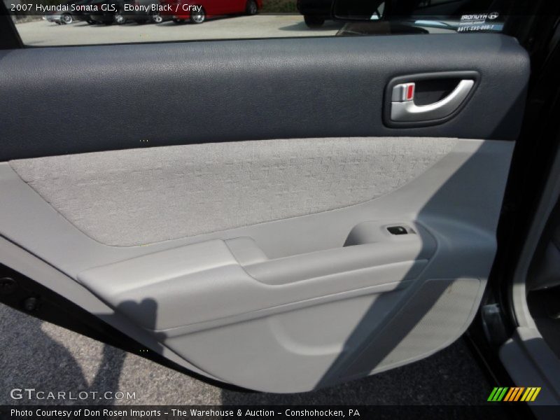 Ebony Black / Gray 2007 Hyundai Sonata GLS