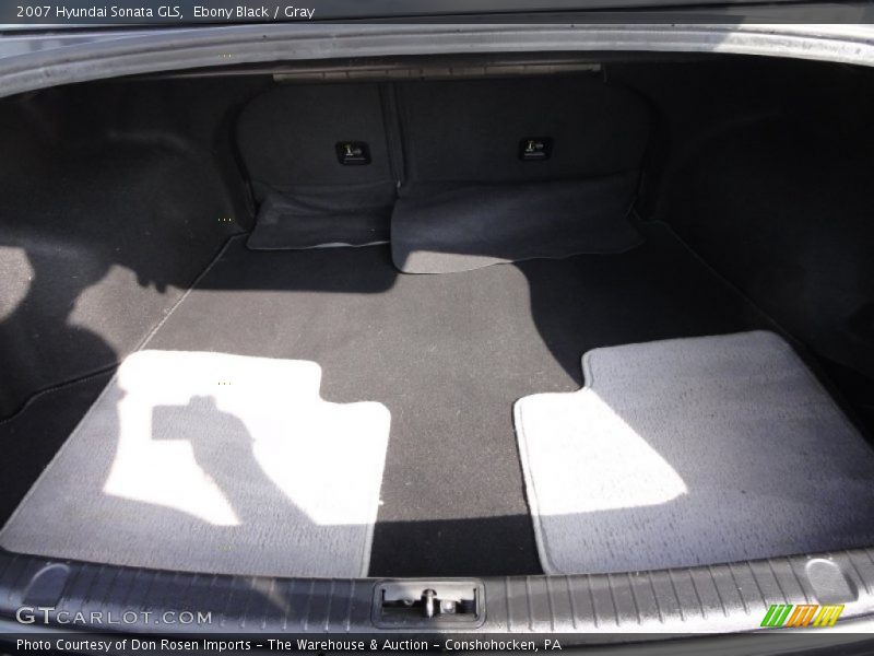 Ebony Black / Gray 2007 Hyundai Sonata GLS