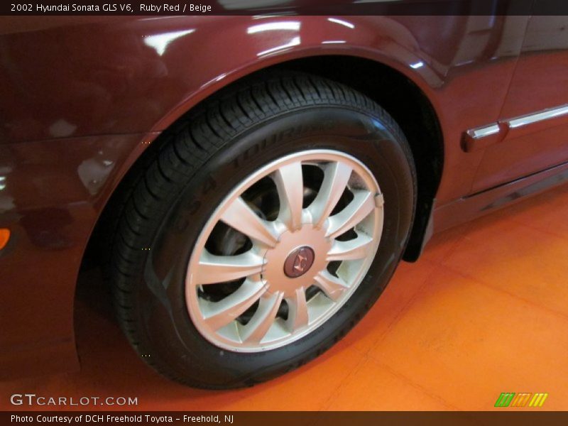 Ruby Red / Beige 2002 Hyundai Sonata GLS V6