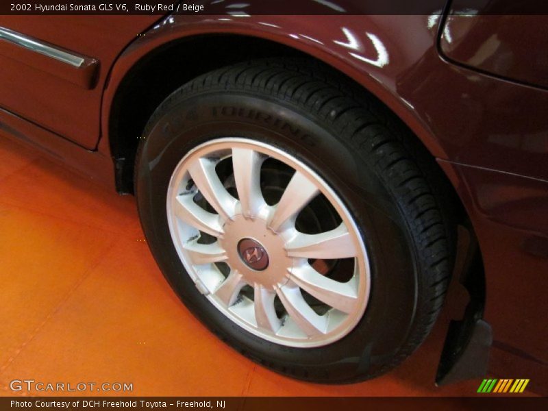 Ruby Red / Beige 2002 Hyundai Sonata GLS V6