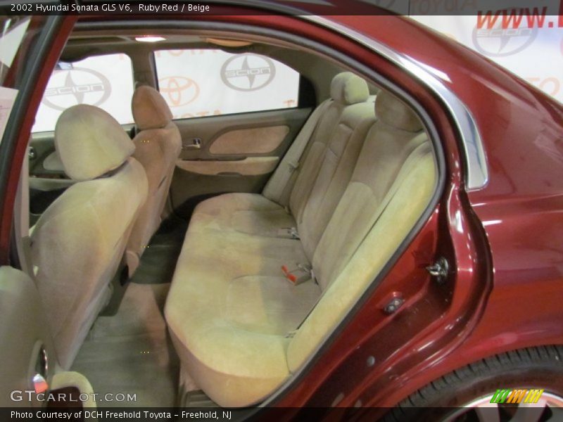 Ruby Red / Beige 2002 Hyundai Sonata GLS V6