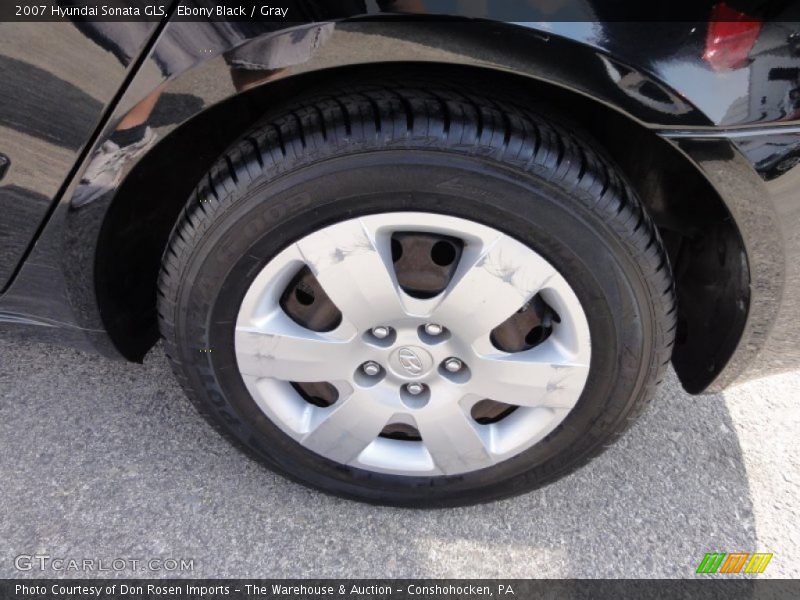 Ebony Black / Gray 2007 Hyundai Sonata GLS