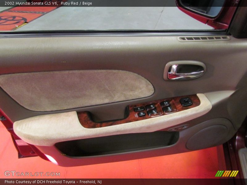 Ruby Red / Beige 2002 Hyundai Sonata GLS V6