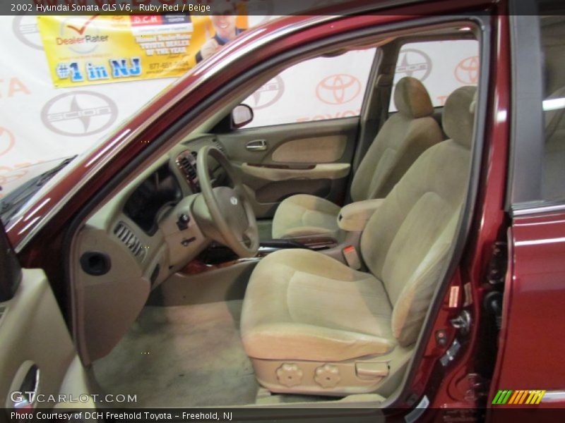 Ruby Red / Beige 2002 Hyundai Sonata GLS V6