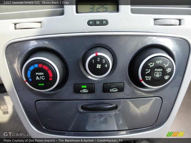 Ebony Black / Gray 2007 Hyundai Sonata GLS