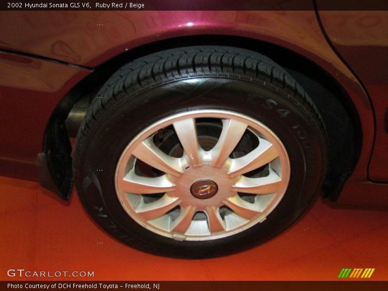Ruby Red / Beige 2002 Hyundai Sonata GLS V6