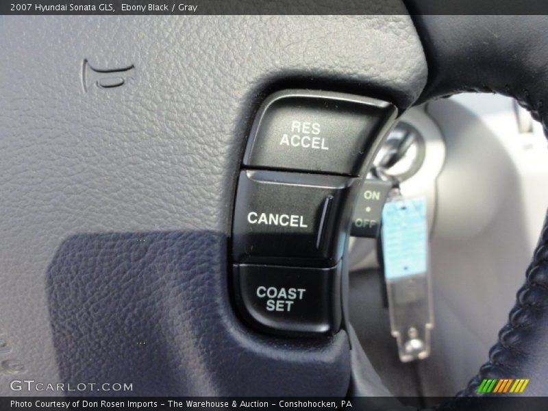 Ebony Black / Gray 2007 Hyundai Sonata GLS