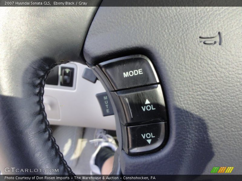 Ebony Black / Gray 2007 Hyundai Sonata GLS