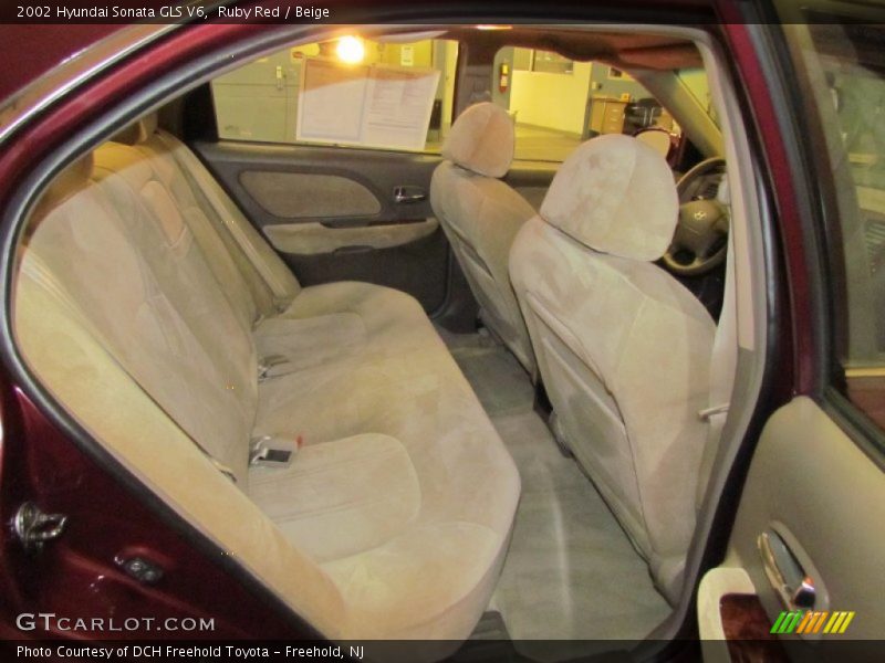 Ruby Red / Beige 2002 Hyundai Sonata GLS V6