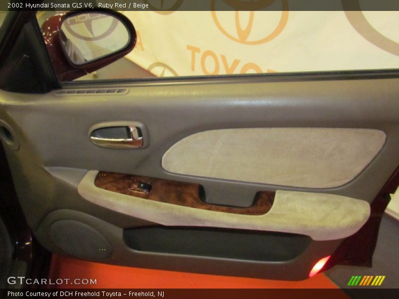 Ruby Red / Beige 2002 Hyundai Sonata GLS V6