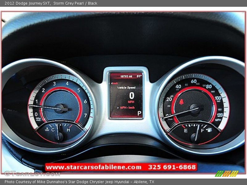 Storm Grey Pearl / Black 2012 Dodge Journey SXT