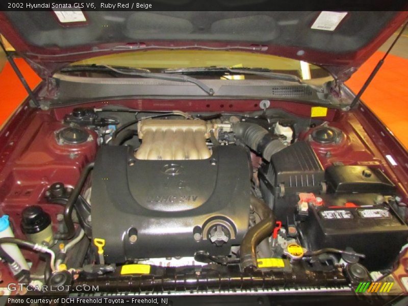 Ruby Red / Beige 2002 Hyundai Sonata GLS V6
