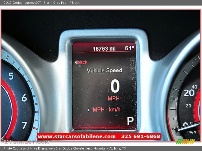 Storm Grey Pearl / Black 2012 Dodge Journey SXT