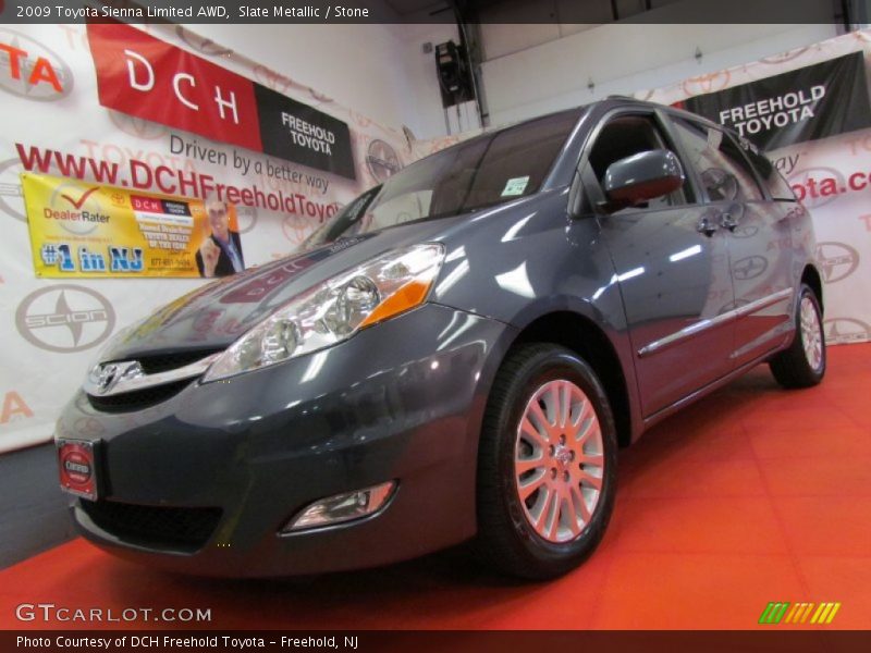 Slate Metallic / Stone 2009 Toyota Sienna Limited AWD