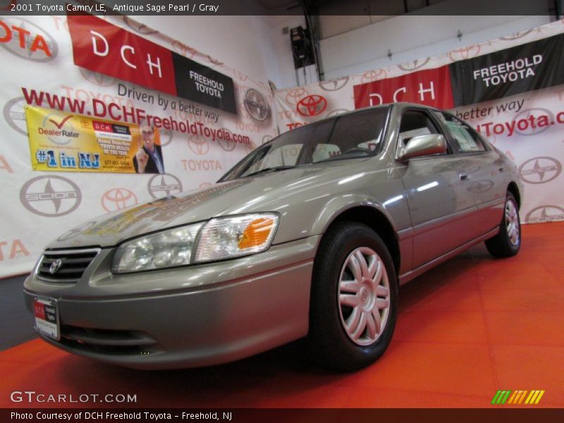 Antique Sage Pearl / Gray 2001 Toyota Camry LE