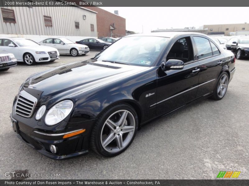 Black / Black 2008 Mercedes-Benz E 63 AMG Sedan