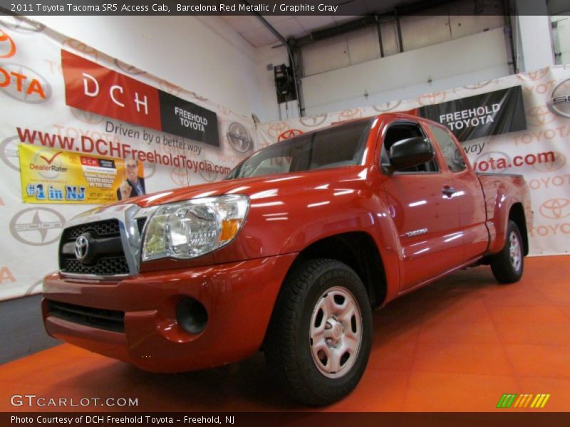 Barcelona Red Metallic / Graphite Gray 2011 Toyota Tacoma SR5 Access Cab