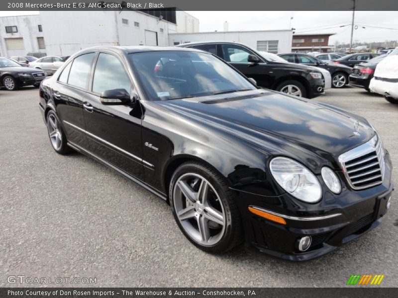 Black / Black 2008 Mercedes-Benz E 63 AMG Sedan