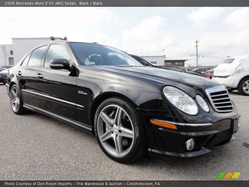 Black / Black 2008 Mercedes-Benz E 63 AMG Sedan