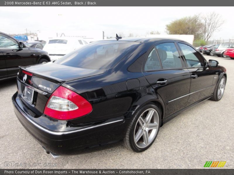 Black / Black 2008 Mercedes-Benz E 63 AMG Sedan