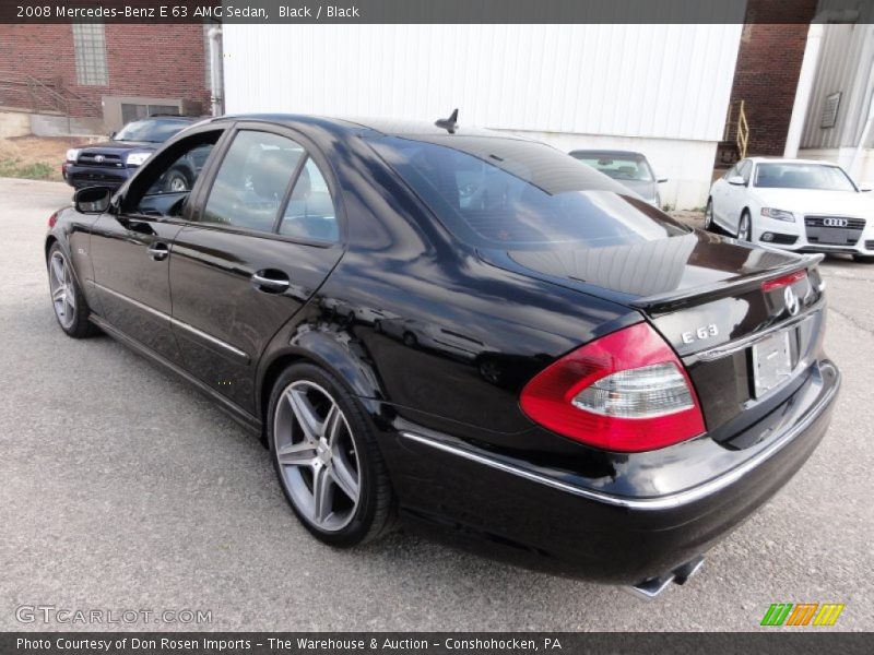 Black / Black 2008 Mercedes-Benz E 63 AMG Sedan