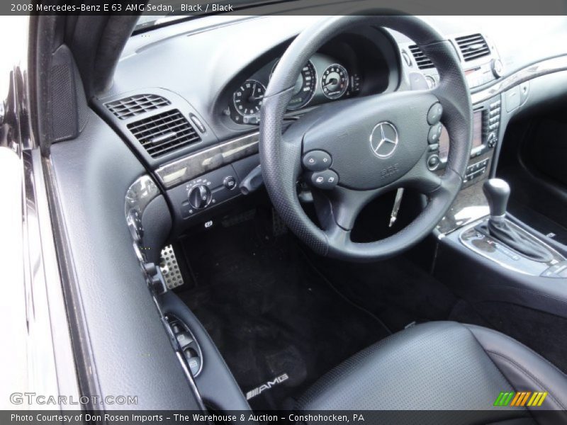 Black / Black 2008 Mercedes-Benz E 63 AMG Sedan