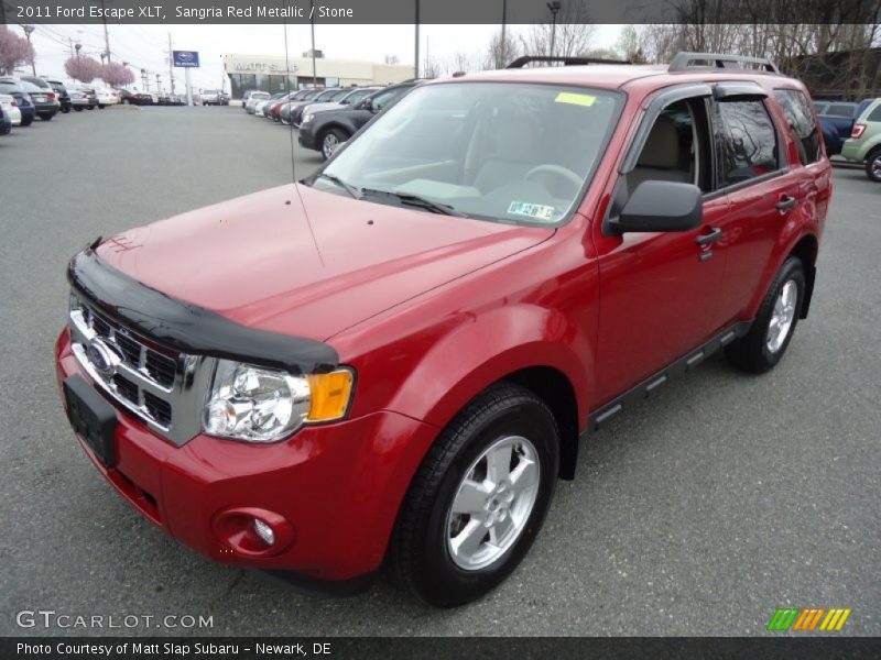 Sangria Red Metallic / Stone 2011 Ford Escape XLT