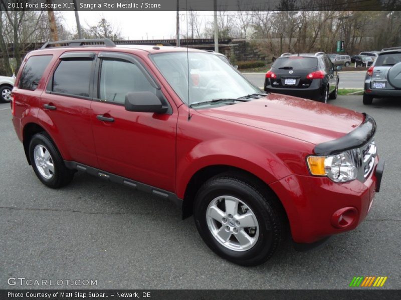 Sangria Red Metallic / Stone 2011 Ford Escape XLT