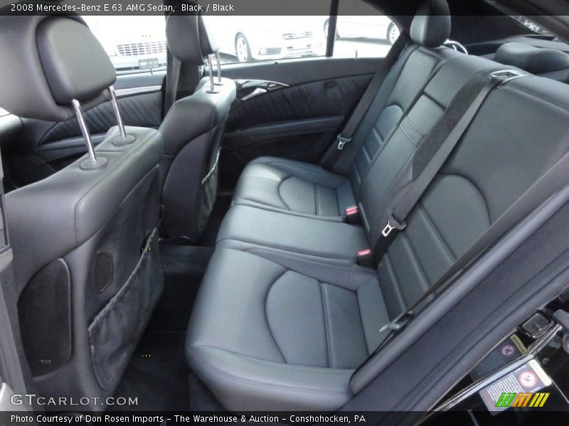 Rear Seat of 2008 E 63 AMG Sedan