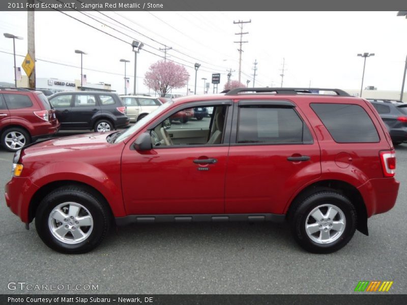 Sangria Red Metallic / Stone 2011 Ford Escape XLT