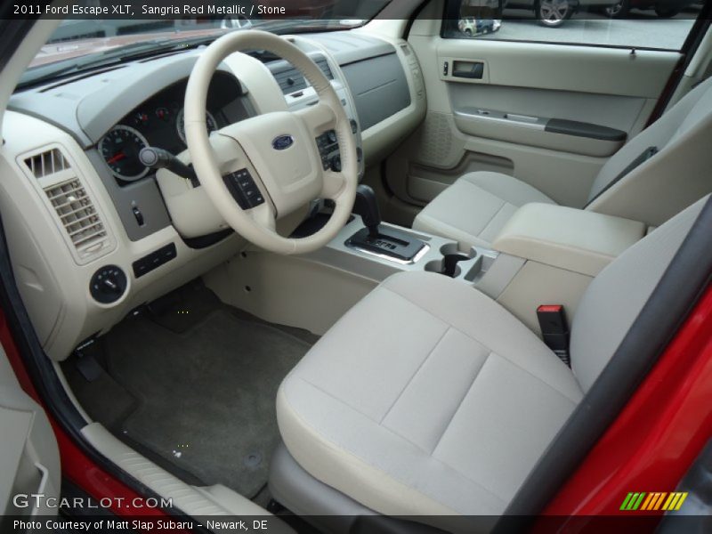Sangria Red Metallic / Stone 2011 Ford Escape XLT