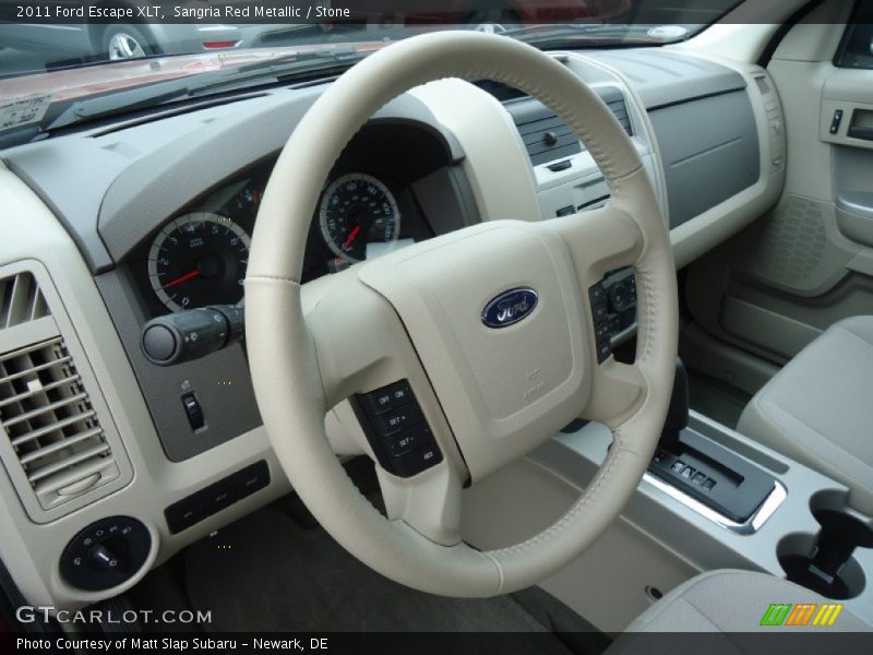Sangria Red Metallic / Stone 2011 Ford Escape XLT