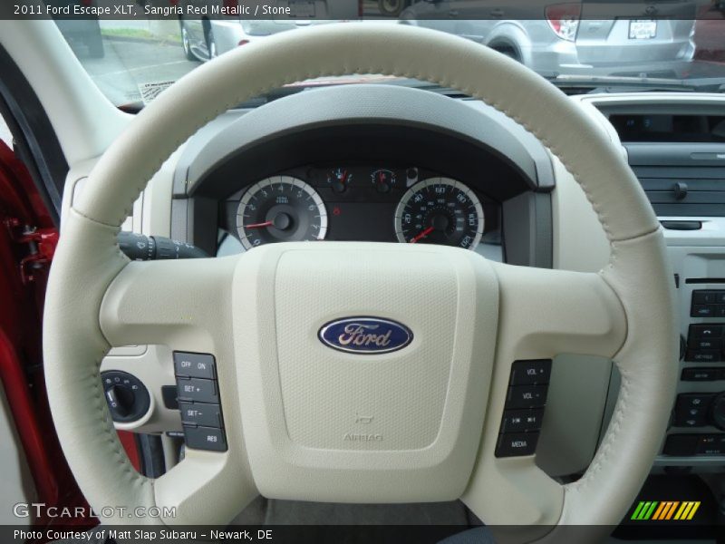 Sangria Red Metallic / Stone 2011 Ford Escape XLT