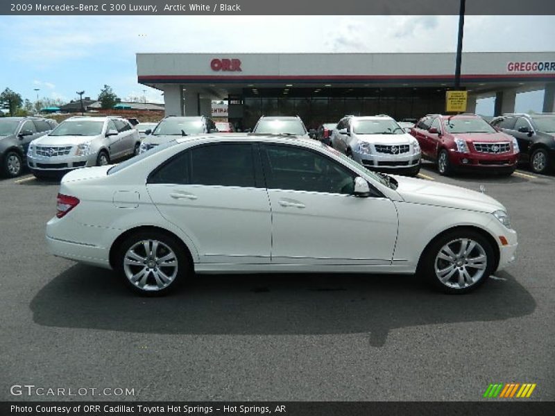 Arctic White / Black 2009 Mercedes-Benz C 300 Luxury