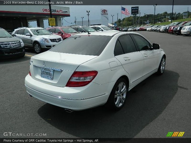 Arctic White / Black 2009 Mercedes-Benz C 300 Luxury