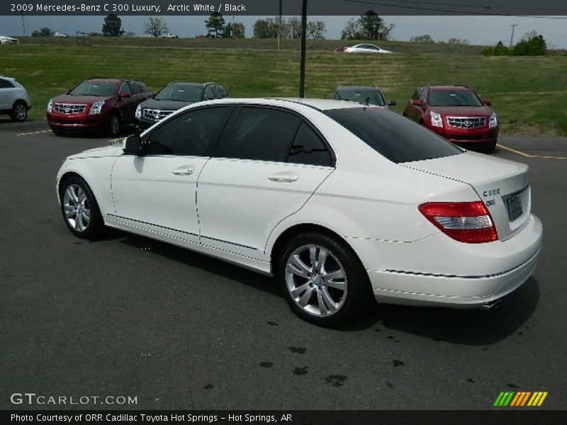 Arctic White / Black 2009 Mercedes-Benz C 300 Luxury