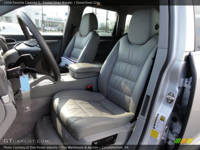 Crystal Silver Metallic / Stone/Steel Grey 2009 Porsche Cayenne S