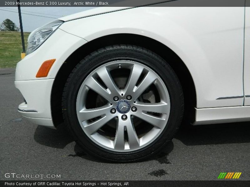 Arctic White / Black 2009 Mercedes-Benz C 300 Luxury