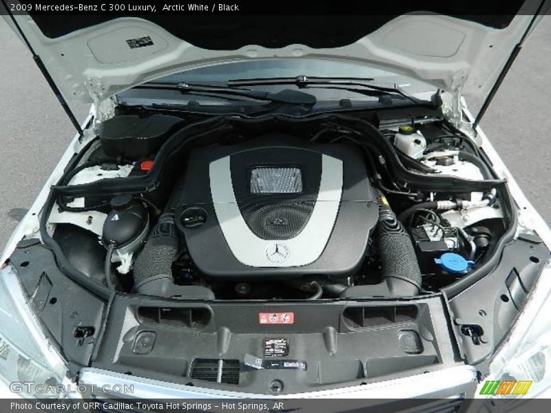 Arctic White / Black 2009 Mercedes-Benz C 300 Luxury