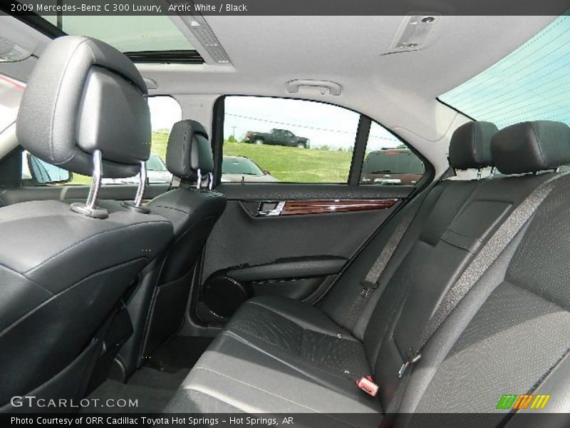 Arctic White / Black 2009 Mercedes-Benz C 300 Luxury