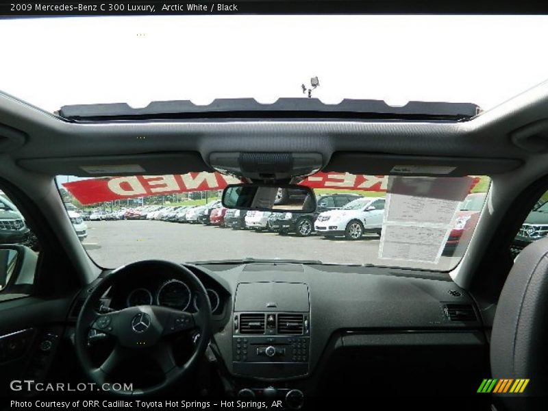 Arctic White / Black 2009 Mercedes-Benz C 300 Luxury