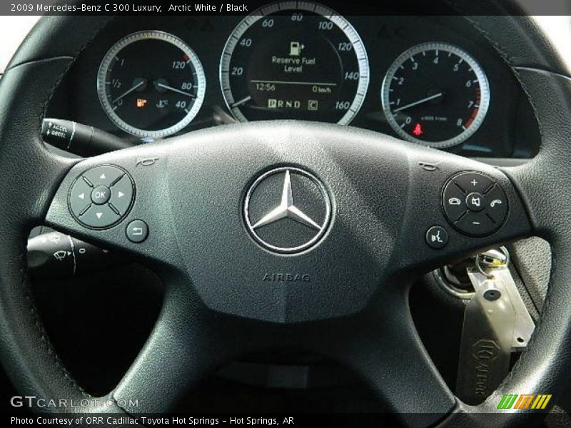 Arctic White / Black 2009 Mercedes-Benz C 300 Luxury
