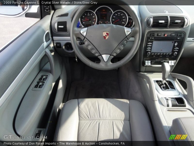 Crystal Silver Metallic / Stone/Steel Grey 2009 Porsche Cayenne S