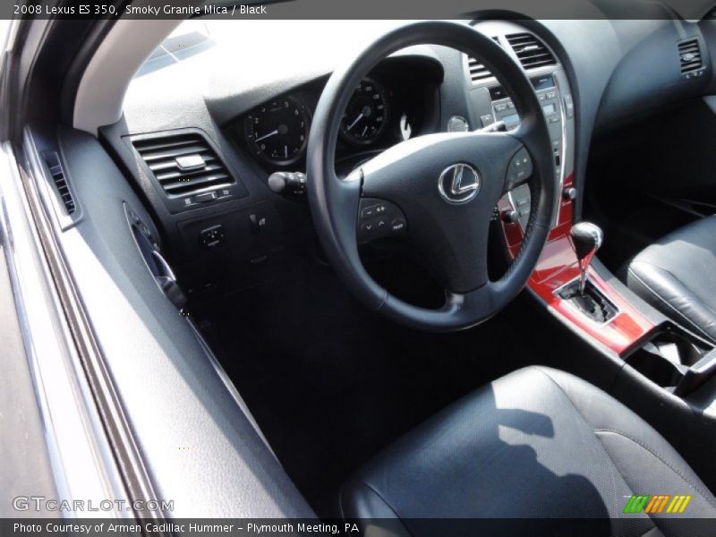 Smoky Granite Mica / Black 2008 Lexus ES 350