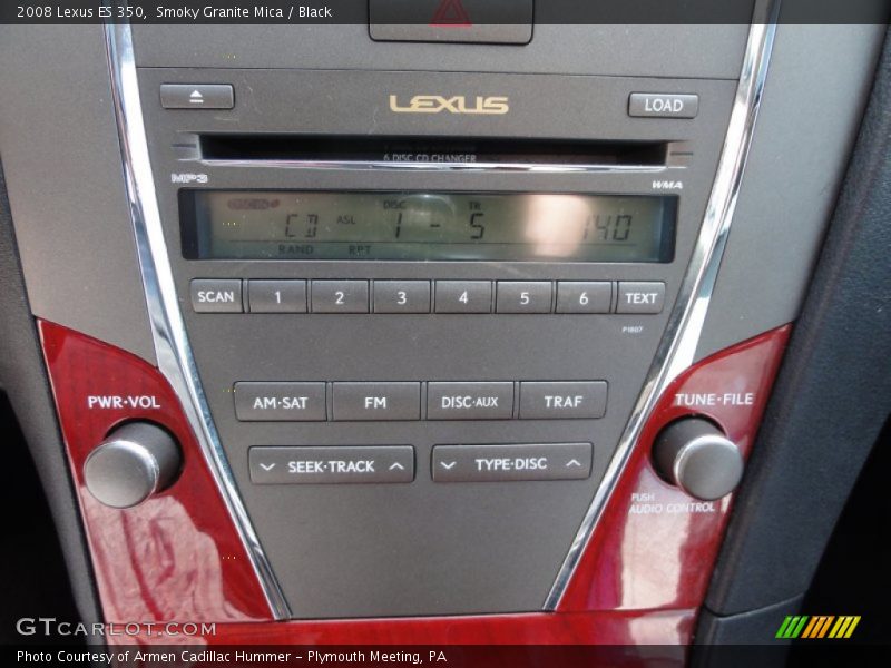 Smoky Granite Mica / Black 2008 Lexus ES 350