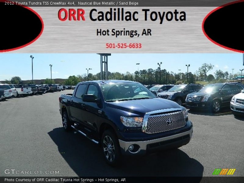 Nautical Blue Metallic / Sand Beige 2012 Toyota Tundra TSS CrewMax 4x4