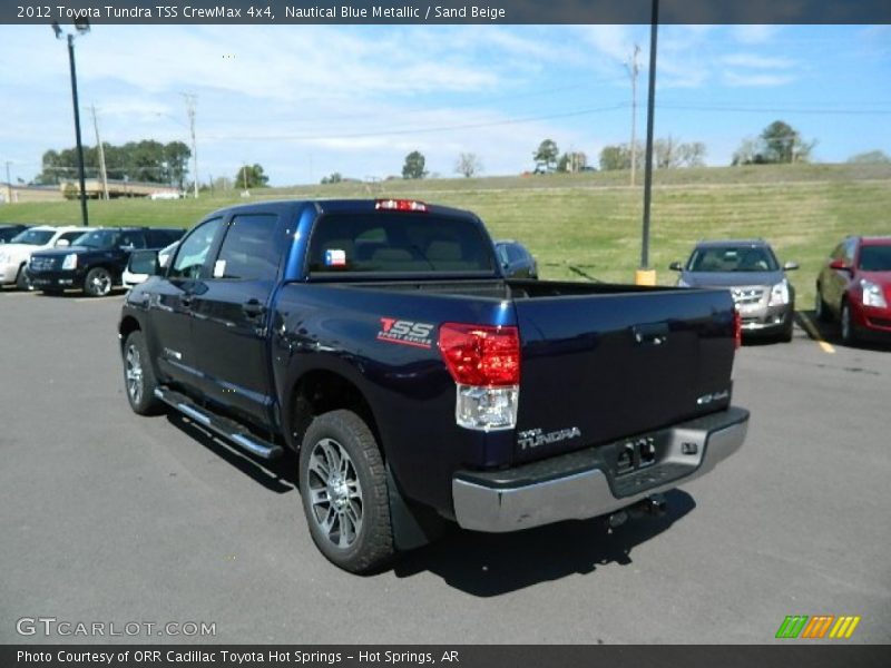 Nautical Blue Metallic / Sand Beige 2012 Toyota Tundra TSS CrewMax 4x4