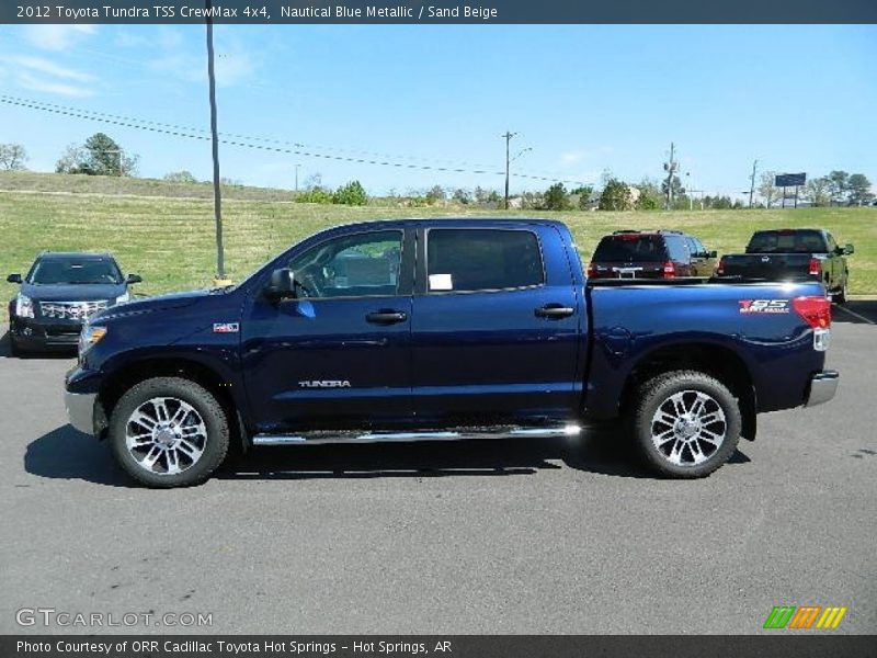 Nautical Blue Metallic / Sand Beige 2012 Toyota Tundra TSS CrewMax 4x4