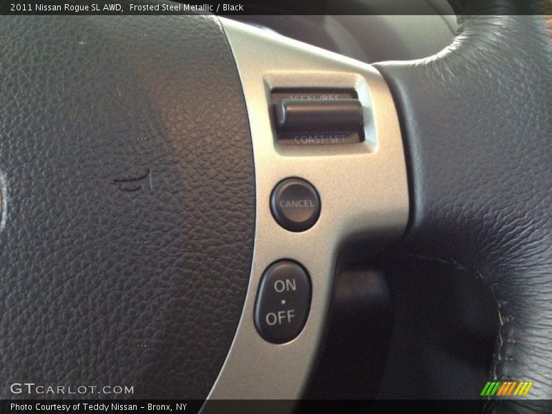 Frosted Steel Metallic / Black 2011 Nissan Rogue SL AWD